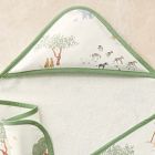 Soft Safari Nursery Bath Wrap &amp; Wash Cloth Set