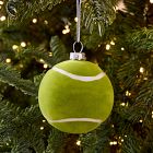 Glass Tennis Ball Ornament