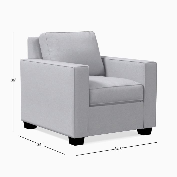 Henry® Armchair, Solid Wood Legs | West Elm