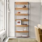 Industrial Solid Wood Modular Bookshelf (33")