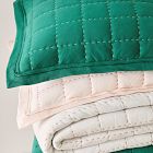 Jersey Grid Cotton Quilt &amp; Shams