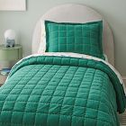 Jersey Grid Cotton Quilt &amp; Shams
