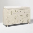 Joseph Altuzarra Painted Botanical Wide Dresser with Removable Topper (60")
