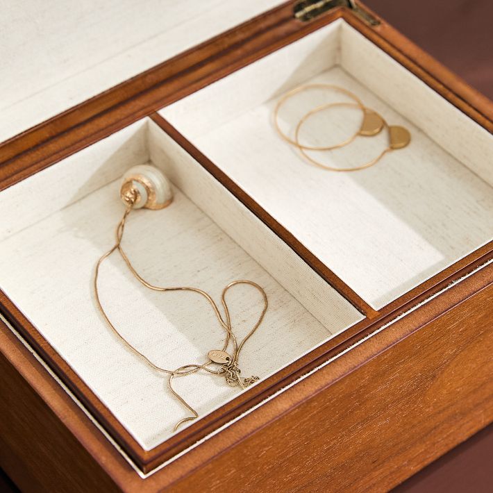 Mid-Century Acorn Wood Jewelry Boxes | West Elm
