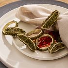 Beaded Pickle Napkin Ring Sets