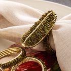 Beaded Pickle Napkin Ring Sets