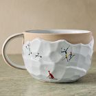 Holiday Skier Figural Oversized Mug
