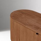 Edgar Solid Oak Media Bench (80")