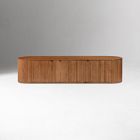 Edgar Solid Oak Media Bench (80")