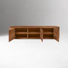 Edgar Solid Oak Media Bench (80")