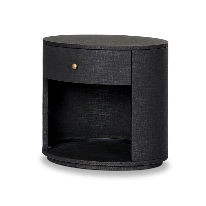 【新品】SISANDI SAARINEN ブラック size2 パット付き Sarafina Oval Open Shelf Nightstand 26