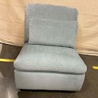 Open Box: Harmony Modular Motion Reclining Armless Single - Performance Distressed Velvet Denim Blue