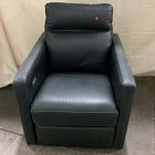 Open Box: Harris Leather Power Recliner - Ludlow Leather Black, Black