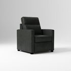 Open Box: Harris Leather Power Recliner - Ludlow Leather Black, Black