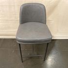 Open Box: Jack Metal Frame Leather Counter Stool (26") - Sierra Leather Fog, Dark Bronze