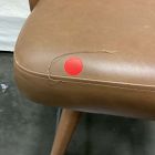Open Box: Mid Century Leather Swivel Counter Stool (26.6") -Saddle Leather Acorn
