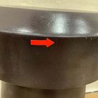 Open Box: Newcastle Indoor/Outdoor Mushroom End Table (12") - Black