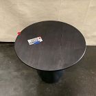 Open Box: Orb Base Tall Side Table (21.75") - Black Wash