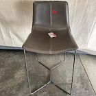 Open Box: Slope Counter Stool (26"H) - Saddle Leather Slate, Charcoal Frame