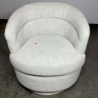 Open Box: Viv Swivel Chair - Performance Yarn Dyed Linen Weave Frost Gray