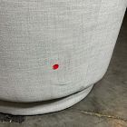 Open Box: Viv Swivel Chair - Performance Yarn Dyed Linen Weave Frost Gray