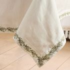 Embroidered Juniper Tablecloth
