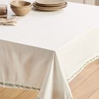 Embroidered Juniper Tablecloth