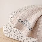 Textured Floral Stripe Baby Bedding Collection