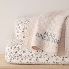 Textured Floral Stripe Baby Bedding Collection