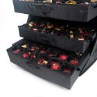 Christmas Ornament Storage Box w/ Adjustable Telescoping Height Dividers