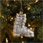 Glass Ski Boot Ornament