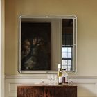 Pierce &amp; Ward Square Deco Dot Wall Mirror