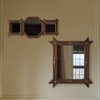 Pierce &amp; Ward 3-Pane Tramp Art Wall Mirror