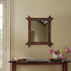 Pierce &amp; Ward Rectangle Tramp Art Wall Mirror