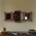 Pierce &amp; Ward 3-Pane Tramp Art Wall Mirror