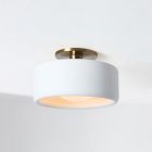 Open Box: Anders Porcelain Flush Mount (10") - Ivory, Champagne Bronze