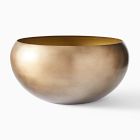 Open Box: Organic Metal Floor Planter (24&rdquo;D x 12&rdquo;H) - Dark Brass