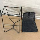 Open Box: Slope Indoor/Outdoor Counter Stool (25.25") - All Weather Wicker Charcoal, Antique Bronze