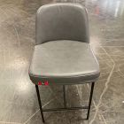 Open Box: Jack Metal Frame Leather Counter Stool (26") - Sierra Leather Fog, Dark Bronze