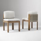 Open Box: Porto Outdoor Side Dining Chair, Set of 2 - Driftwood Frost Gray