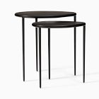 Colin King Bronze-Finished Nesting Side Tables (15.5"&ndash;19")