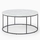Streamline Round Marble Coffee Table (34")