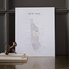 42 Pressed Unframed Maps by Jackie Robinson