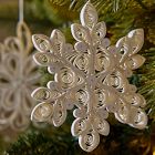 Large Paper Quilling Snowflake Ornaments (Set of 9)