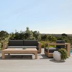 Telluride Outdoor Sofa (72"&ndash;92"), Swivel Chair &amp; Coffee Table (60") Set