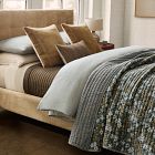 Striped Foliage Pillow Cover