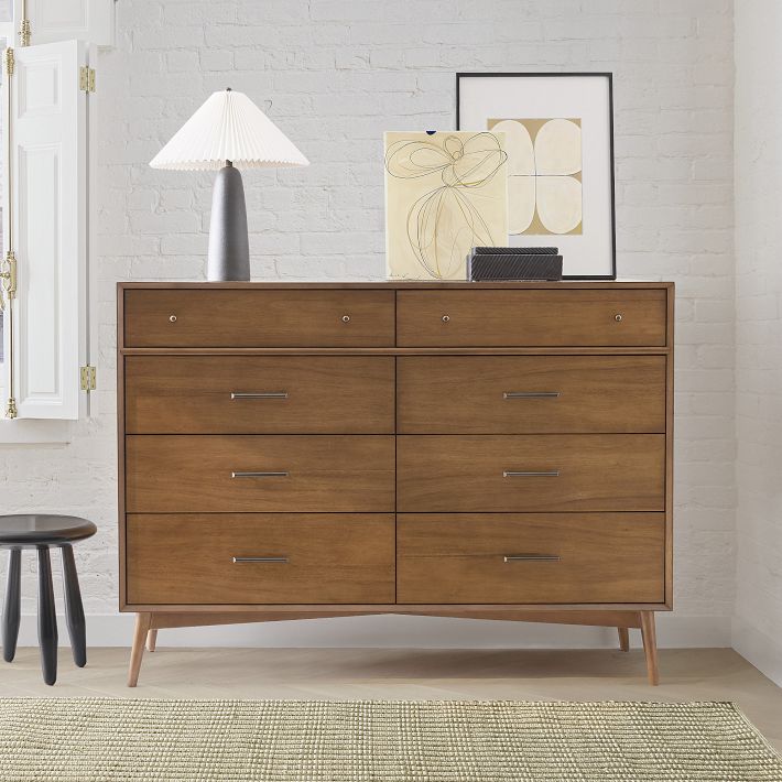 dresser 8 drawers Four Hands Agatha Drawer board paneling turned feet and scalloped base further enhance the classic look of this lovely piece Avalaire 8 Drawer Dresser