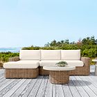 Westport Wicker Outdoor 2-Piece Chaise Sectional (105")