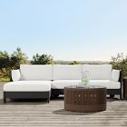 Porto Aluminum Outdoor 2-Piece Chaise Sectional (105")