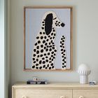 Woven Puppy Framed Wall Art